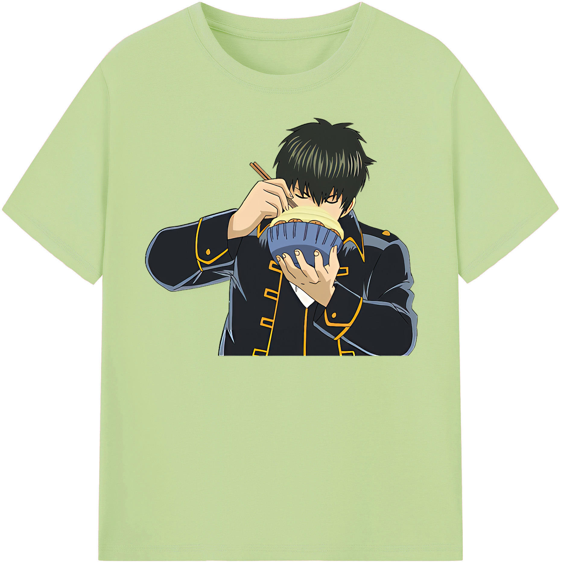 （画像用） ぎんたま 坂田銀時（さかたぎんとき） 神楽 志村新八（しむら しんぱち） GINTAMA Sakata Gintoki Kagura Shimura Shinpachi 綿100％半袖Tシャツ（フロントプリント）